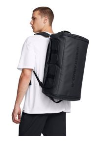 Plecak 2w1 uniseks Under Armour UA Triumph Backpack Duffle - czarny. Kolor: czarny. Materiał: nylon, poliester, materiał