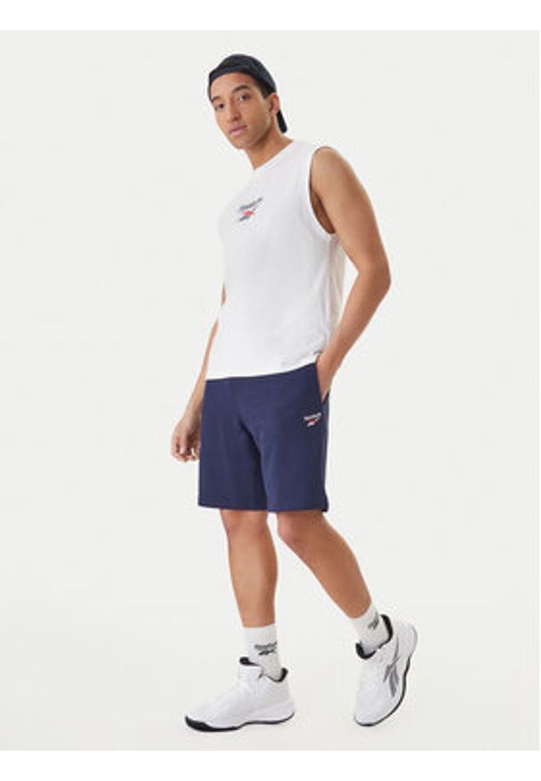 Reebok Tank top Bradshaw RK25560CCM Biały Regular Fit. Kolor: biały. Materiał: bawełna