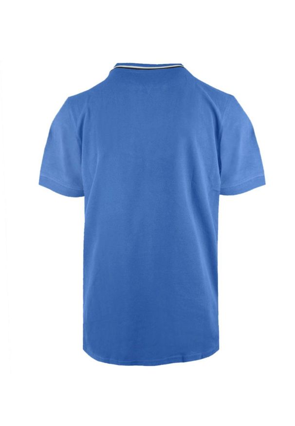 Koszulka Polo - Męska - Pako Jeans - Niebieska, Dekolt Bez Guzików. Okazja: na co dzień. Typ kołnierza: polo. Kolor: niebieski. Materiał: bawełna. Styl: casual