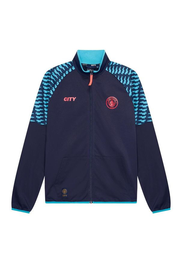 MANCHESTER CITY - Dres piłkarski dziecięcy Manchester City 24/25. Kolor: niebieski. Materiał: dresówka. Styl: młodzieżowy, sportowy