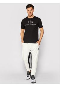 Armani Exchange T-Shirt 8NZTCJ Z8H4Z 1200 Czarny Slim Fit. Kolor: czarny. Materiał: bawełna #3