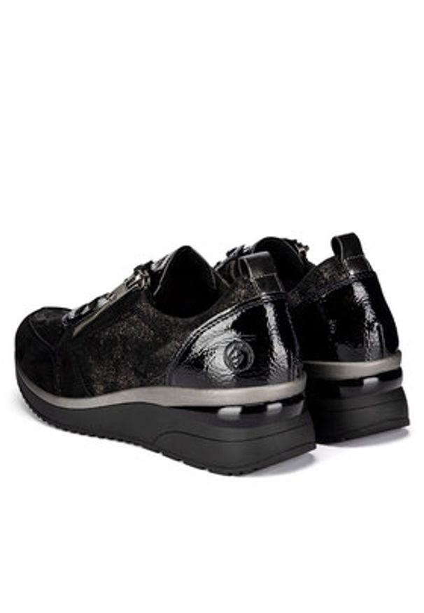 Remonte Sneakersy D2401-02 Czarny. Kolor: czarny. Materiał: materiał