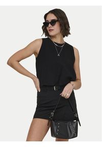 only - ONLY Top Aris 15364287 Czarny Loose Fit. Kolor: czarny. Materiał: wiskoza #1