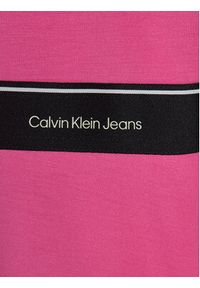 Calvin Klein Jeans Sukienka codzienna Logo Tape IG0IG02310 Różowy Regular Fit. Okazja: na co dzień. Kolor: różowy. Materiał: wiskoza. Typ sukienki: proste. Styl: casual