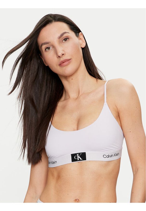 Calvin Klein Underwear Biustonosz top 000QF7245E Fioletowy. Kolor: fioletowy. Materiał: syntetyk