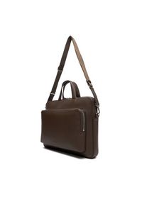 Calvin Klein Torba na laptopa Micro Pebble Slim Briefcase 36 LV04D3012G Brązowy. Kolor: brązowy. Materiał: skóra #4