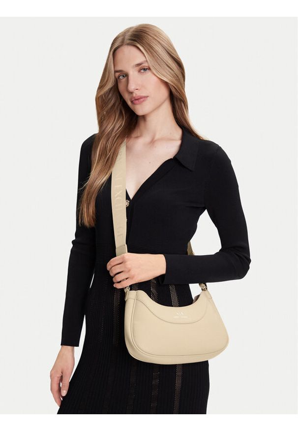 Armani Exchange Torebka 942883 CC783 U1092 Beżowy. Kolor: beżowy. Materiał: skórzane
