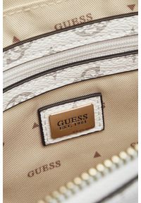 Guess - GUESS Biała damska torebka Eco Erica. Kolor: biały. Materiał: skórzane