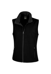 RESULT - Kamizelka damska puchowa Result Softshell. Kolor: czarny. Materiał: puch, softshell. Styl: elegancki #1