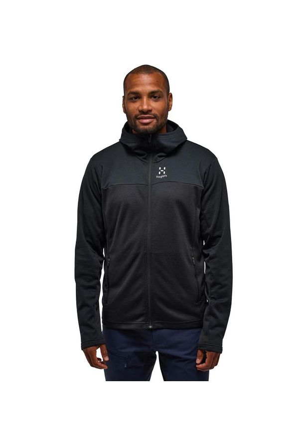 Haglöfs - Bluza z kapturem męska Lark Mid Hood. Typ kołnierza: kaptur. Kolor: czarny