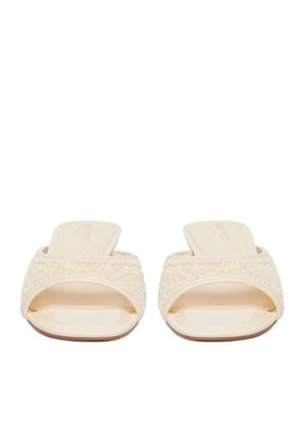 Nine West Klapki CEO-NV-015 Beżowy. Kolor: beżowy. Materiał: materiał