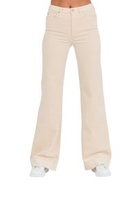 7 FOR ALL MANKIND Beżowe damskie spodnie Modern Dojo Velvet. Kolor: beżowy #3