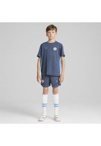 Puma - Młodzieżowe szorty treningowe Manchester City PUMA Inky Blue Magic. Kolor: niebieski