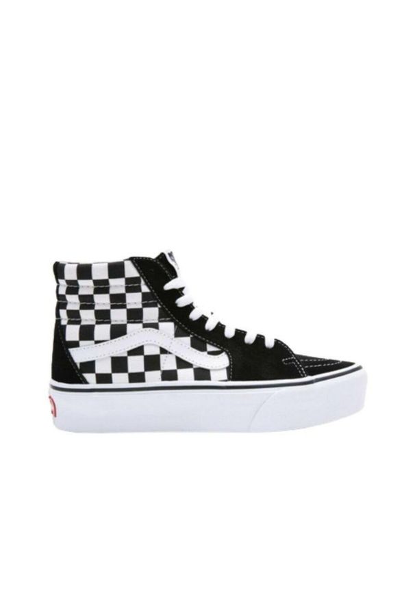 Damskie trampki na co dzień Vans UA SK8-Hi Platform 2.0 VN0A3TKNQXH1 Czarny. Okazja: na co dzień. Zapięcie: sznurówki. Kolor: czarny. Materiał: guma, skóra. Szerokość cholewki: normalna. Obcas: na platformie. Model: Vans SK8. Sport: turystyka piesza, skateboard