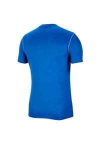 Nike - Męska Koszulka Z Krótkim Rękawem Dry Park 20. Kolor: niebieski. Długość rękawa: krótki rękaw. Długość: krótkie. Sport: turystyka piesza