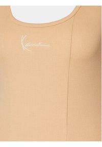 Karl Kani Sukienka letnia KW241-032-1 Beżowy Slim Fit. Kolor: beżowy. Materiał: bawełna. Sezon: lato