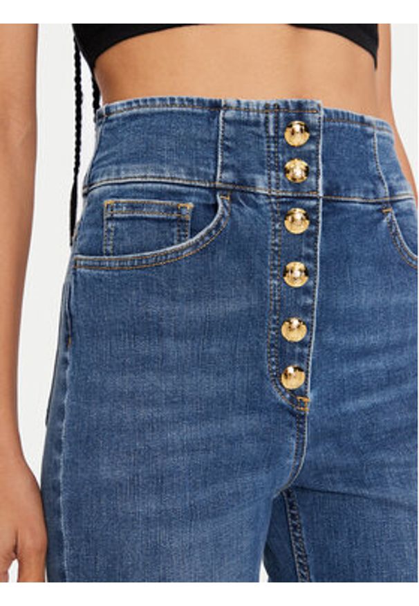 Elisabetta Franchi Jeansy PJ-66S-46E2-V390 Niebieski Regular Fit. Kolor: niebieski