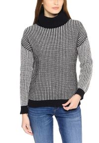 Wrangler - WRANGLER ROLLNECK DAMSKI SWETER GOLF BLACK W8076R601. Typ kołnierza: golf