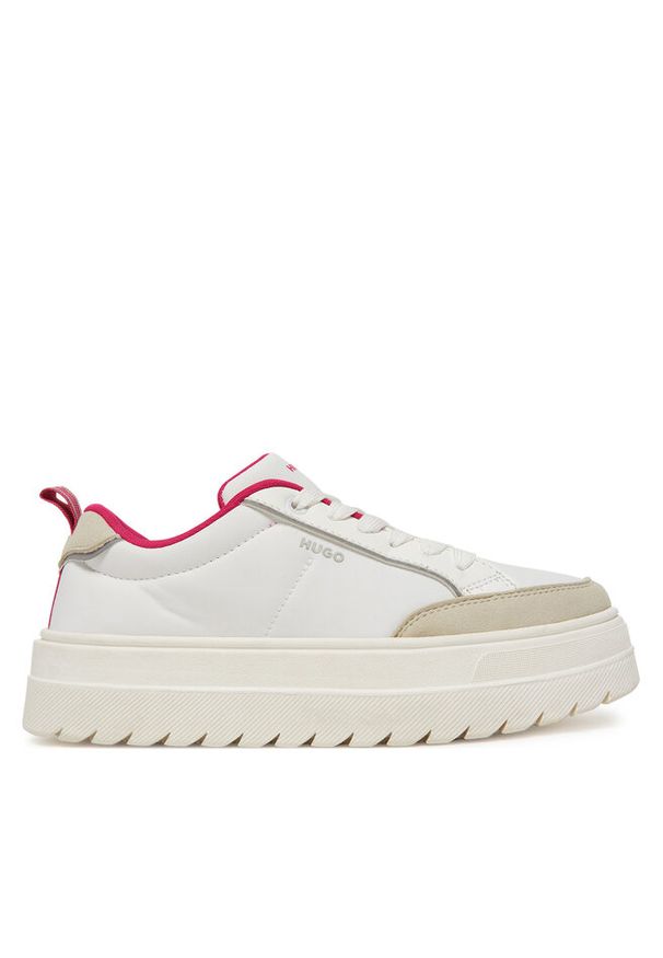 Hugo - Sneakersy HUGO. Kolor: biały