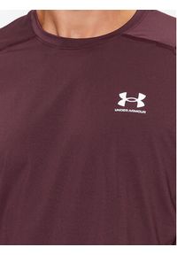 Under Armour T-Shirt Ua Hg Armour Fitted Ss 1361683 Bordowy Fitted Fit. Kolor: czerwony. Materiał: syntetyk #5