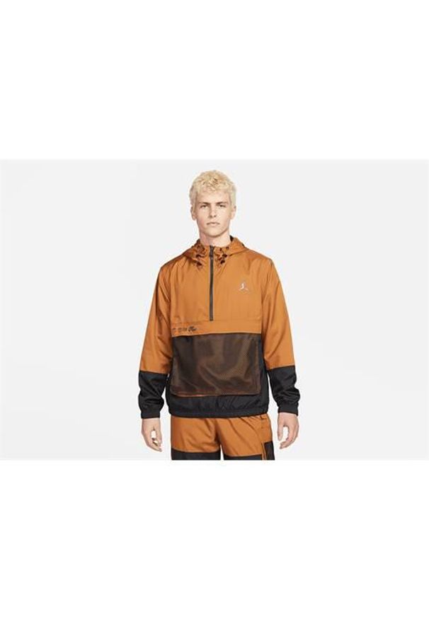 Kurtka uniwersalna męska Nike Air Jordan Jumpman Statement. Typ kołnierza: kaptur. Kolor: pomarańczowy. Materiał: syntetyk. Sport: bieganie