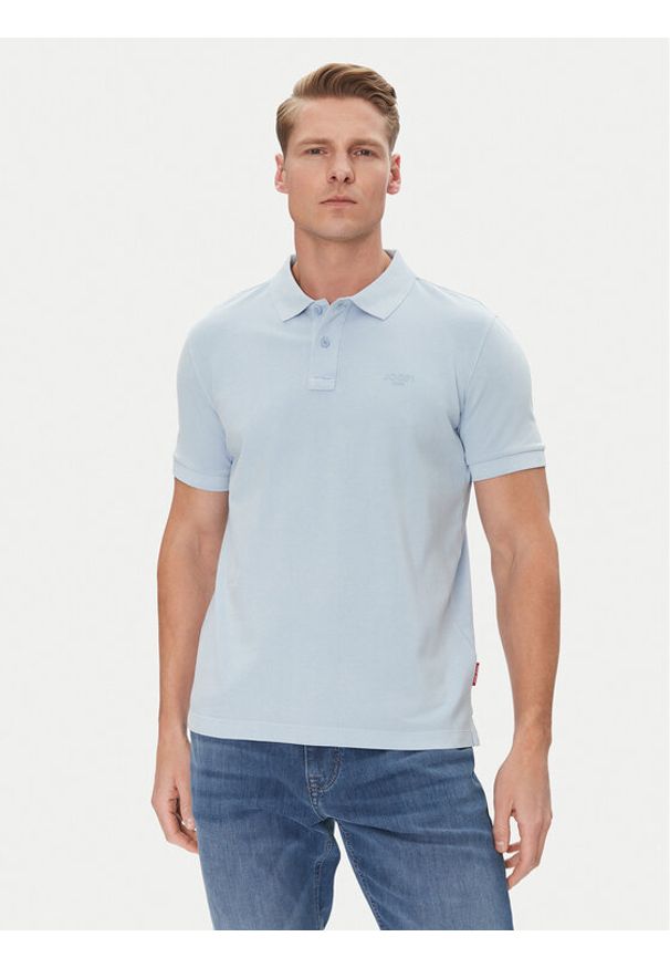 JOOP! Jeans Polo 15 JJJ-02Ambrosian 30045619 Błękitny Modern Fit. Typ kołnierza: polo. Kolor: niebieski. Materiał: bawełna