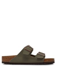 Birkenstock Klapki Arizona Birko-Flor nubuk 0151211 Szary. Kolor: szary. Materiał: skóra