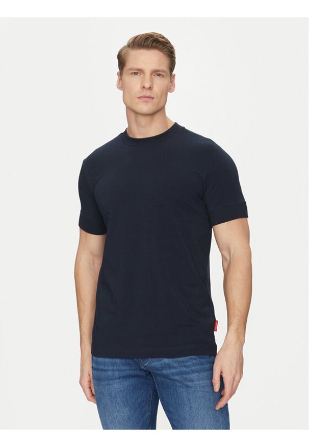 JOOP! Jeans T-Shirt 30044716 Granatowy Modern Fit. Kolor: niebieski. Materiał: bawełna