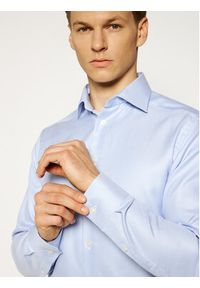 Eton Koszula 316979511 Niebieski Slim Fit. Kolor: niebieski. Materiał: bawełna #6