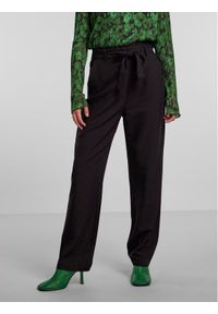 Pieces Spodnie materiałowe Boss 17133543 Czarny Straight Fit. Kolor: czarny. Materiał: syntetyk, materiał