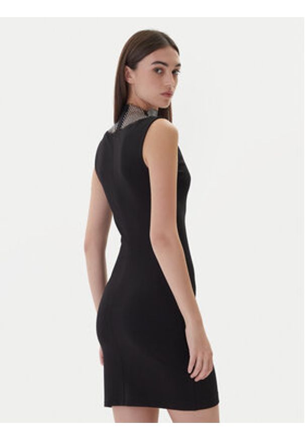 Karl Lagerfeld Jeans Sukienka koktajlowa A4W13009 Czarny Slim Fit. Kolor: czarny. Materiał: wiskoza. Styl: wizytowy