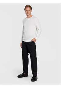 Calvin Klein Sweter Superior K10K109474 Biały Regular Fit. Kolor: biały. Materiał: wełna #2