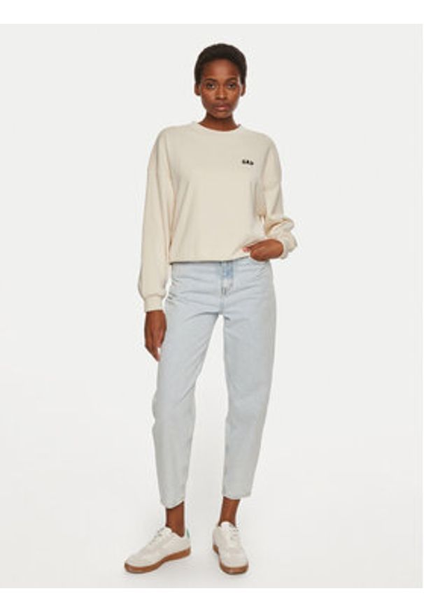 GAP - Gap Bluza 476351-01 Beżowy Regular Fit. Kolor: beżowy. Materiał: bawełna