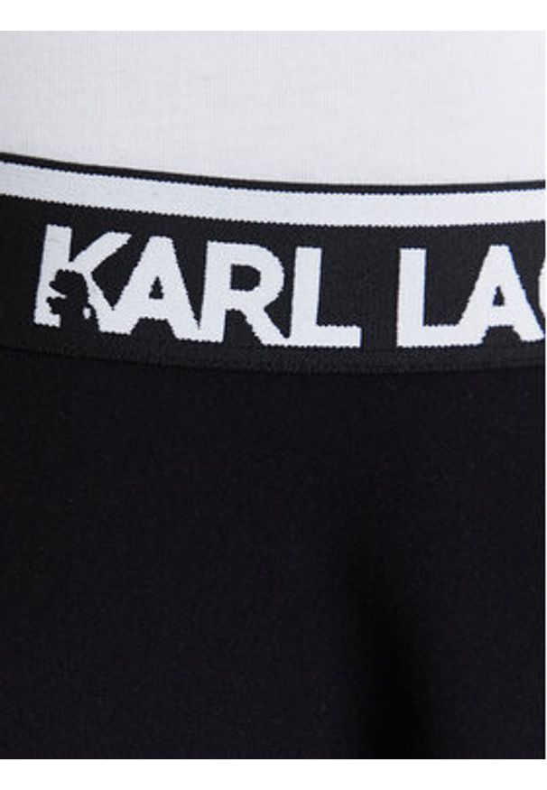 Karl Lagerfeld Jeans Spódnica mini A3W12004 Czarny Regular Fit. Kolor: czarny. Materiał: syntetyk