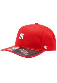 Czapka z daszkiem męska 47 Brand New York Yankees MVP DP Cap. Kolor: czerwony. Materiał: bawełna, akryl