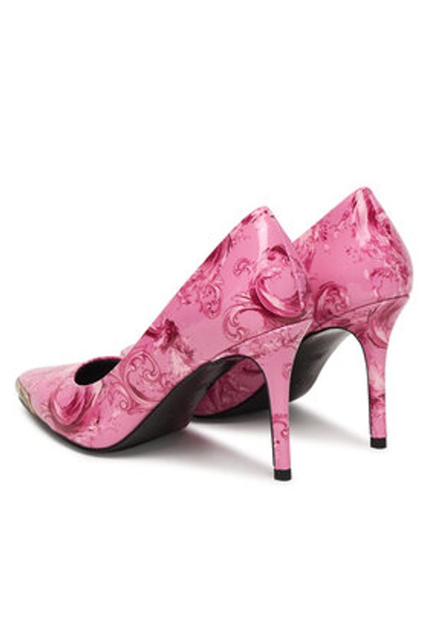 Versace Jeans Couture Szpilki 80VA3S50 ZS366 499 Różowy. Kolor: różowy. Materiał: skóra. Obcas: na szpilce