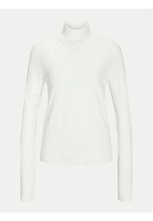 JJXX Golf Ada 12258813 Biały Slim Fit. Typ kołnierza: golf. Kolor: biały. Materiał: wiskoza