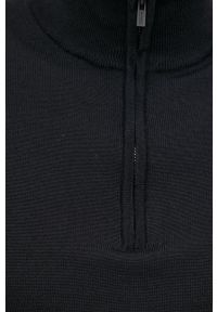 Hugo - Sweter wełniany. Okazja: na co dzień. Kolor: czarny. Materiał: wełna. Długość rękawa: długi rękaw. Długość: krótkie. Styl: casual #5