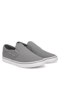 TOMMY HILFIGER - Tommy Hilfiger Tenisówki Vulc Core Slip On FM0FM05689 Szary. Zapięcie: bez zapięcia. Kolor: szary. Materiał: materiał #2