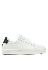 Calvin Klein Sneakersy Low Top Lace Up Woven HM0HM01767 Biały. Kolor: biały. Materiał: skóra #1