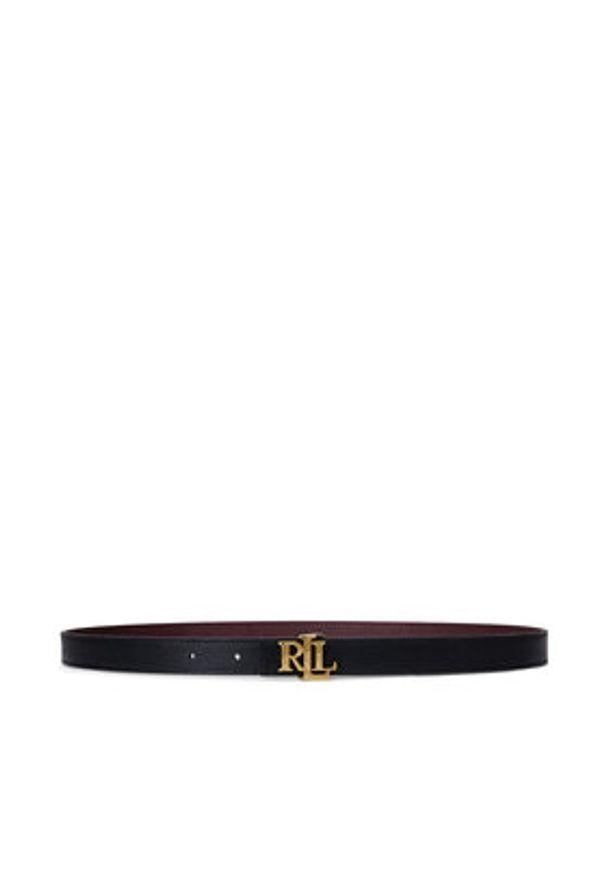 Lauren Ralph Lauren - LAUREN RALPH LAUREN Pasek 412P06811001 Bordowy. Kolor: czerwony. Materiał: skóra