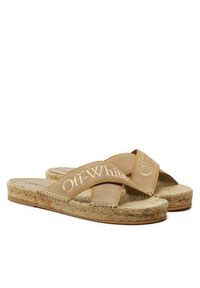 OFF-WHITE - Off-White Espadryle OWIB012S23FAB0016103 Beżowy. Kolor: beżowy. Materiał: materiał #5