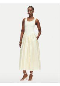BARDOT - Bardot Sukienka letnia Lorie 60385DB Kremowy Regular Fit. Kolor: kremowy. Materiał: syntetyk. Sezon: lato #1