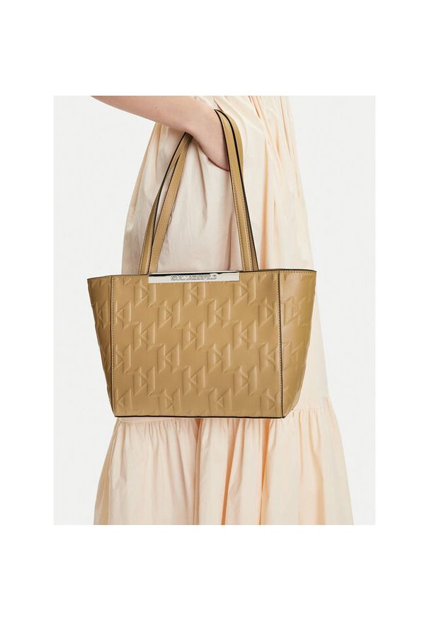 Karl Lagerfeld - Torebka KARL LAGERFELD. Kolor: brązowy