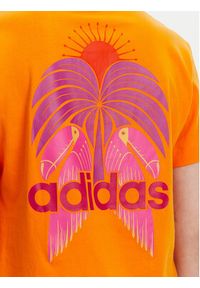 Adidas - adidas T-Shirt FARM Graphic JD6293 Pomarańczowy Regular Fit. Kolor: pomarańczowy. Materiał: bawełna #4