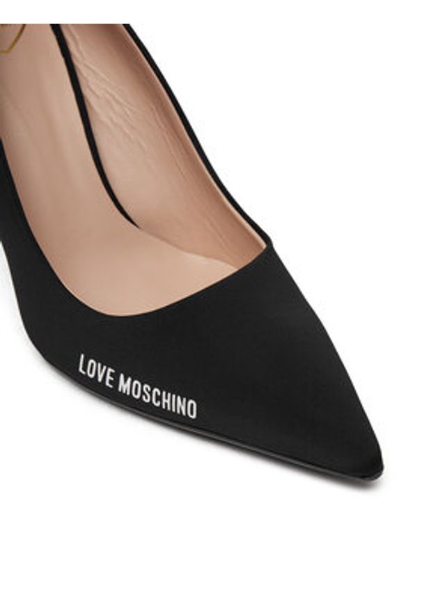 Love Moschino - LOVE MOSCHINO Szpilki JA10089G1MIM0000 Czarny. Kolor: czarny. Materiał: materiał. Obcas: na szpilce