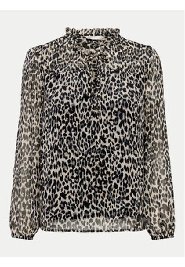 only - ONLY Bluzka Ditsy 15229700 Czarny Regular Fit. Kolor: czarny. Materiał: syntetyk