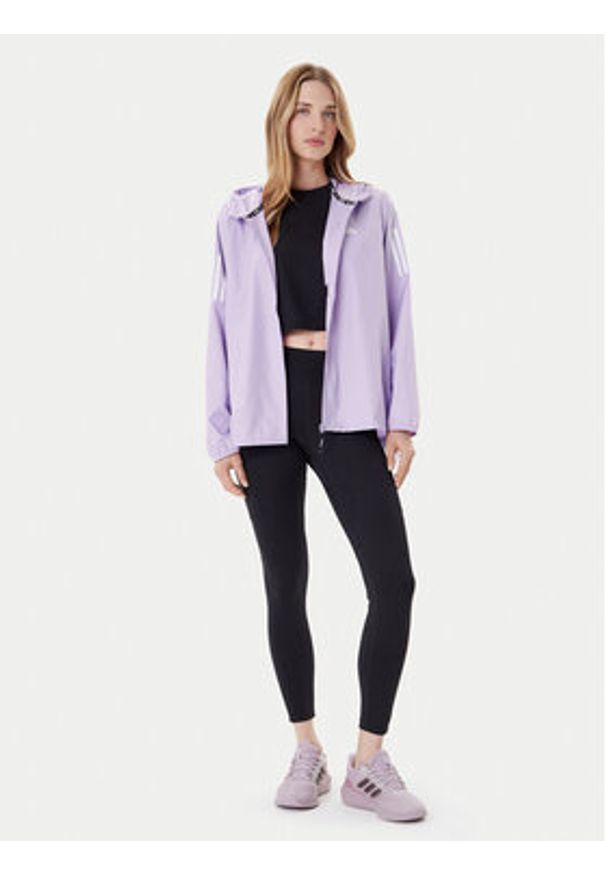 Adidas - adidas Kurtka do biegania Own The Run JX2264 Fioletowy Regular Fit. Kolor: fioletowy. Materiał: syntetyk. Sport: bieganie