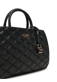 Guess Torebka HWQG96 32060 Czarny. Kolor: czarny. Materiał: skórzane