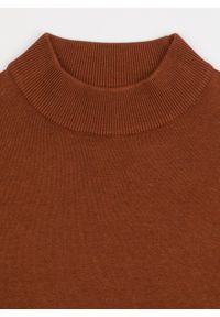 Pako Lorente - PAKO LORENTE - Półgolf męski w rudym kolorze. Kolor: fioletowy, niebieski, brązowy, biały. Materiał: nylon, wiskoza. Wzór: gładki, ze splotem #6